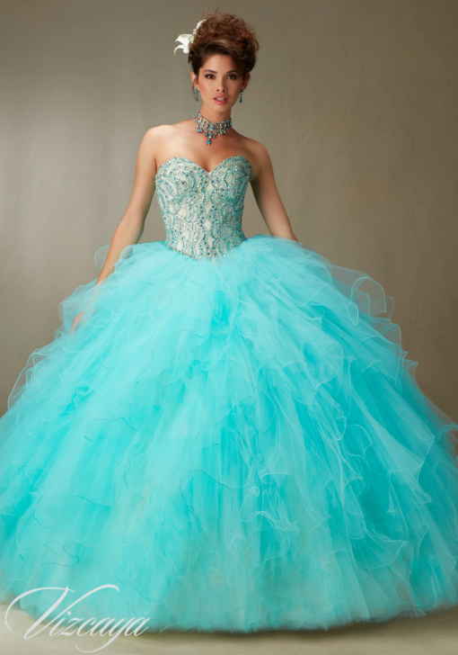 Vestidos de 15 azul turquesa hot sale